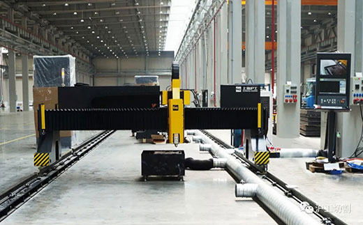 mg冰球突破mg冰球突破10米大幅面龙门光纤激光切割机有限元优化横梁高配驱动系统